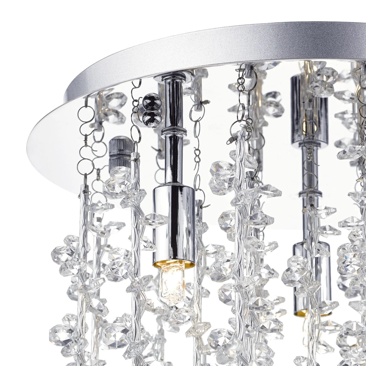 Sestina 3 Light G9 Flush With Decorative Rods And Crystal Beads - Image 3