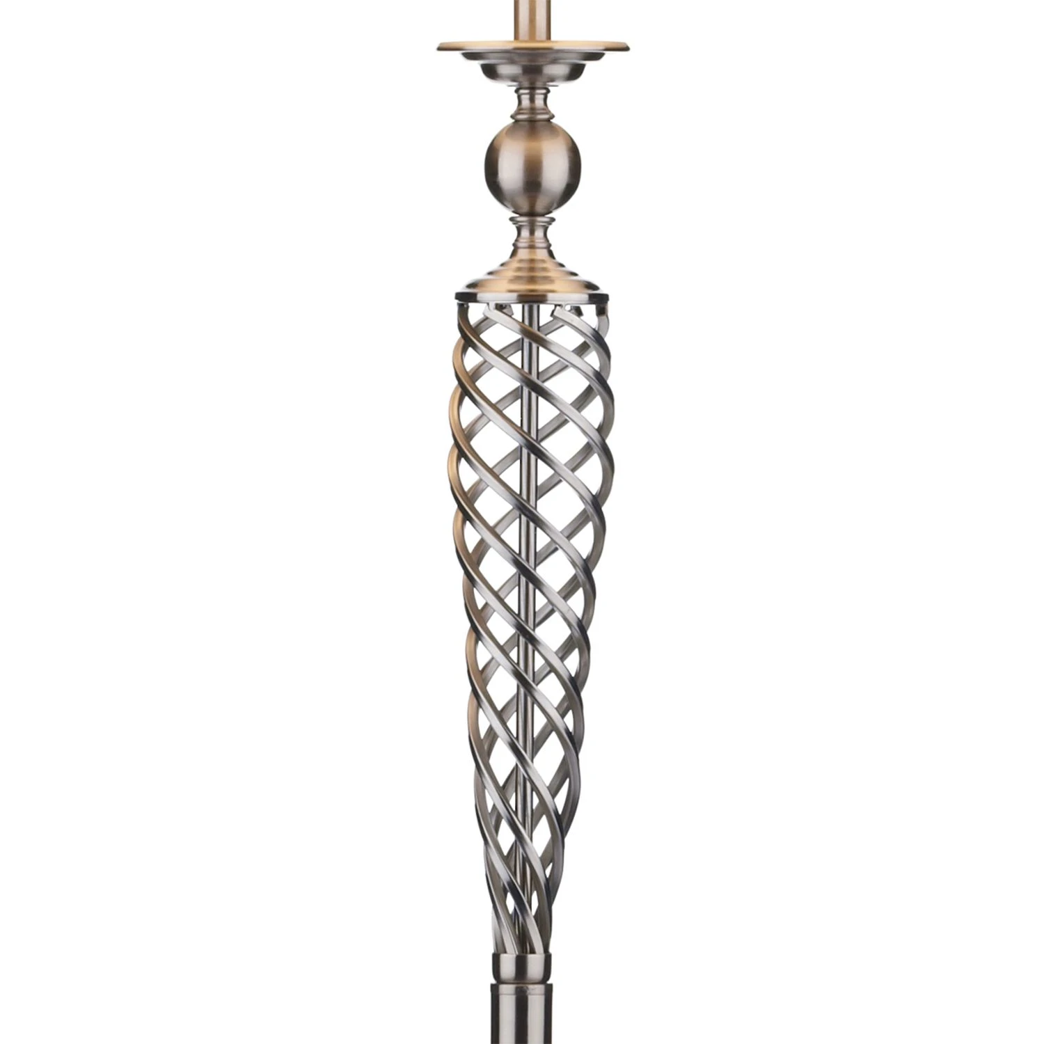 Siam Floor Lamp Satin Chrome With Shade (Multipack) - Image 2