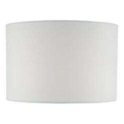 Smokey White Cotton Drum Shade 30cm