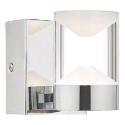 Susa Bathroom Wall Light Polished Chrome Acrylic IP44 LED