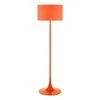 Toledo Floor Lamp Satin Orange With Shade