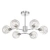 Tyka 6lt Semi Flush Polished Chrome & Glass