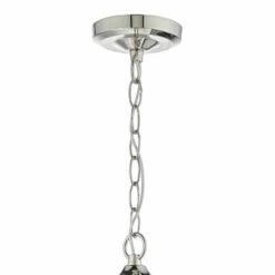 Vanessa 3 Light Pendant Polished Nickel & Glass