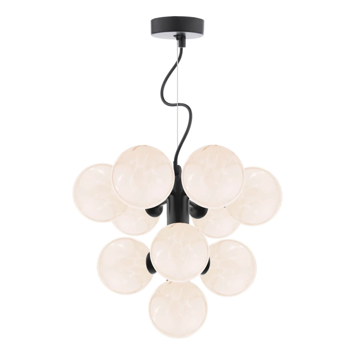 Vine 10 Light Pendant Satin Black