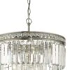 Vyana 4 Light 4 Tier Pendant Brushed Nickel And Crystal Droppers
