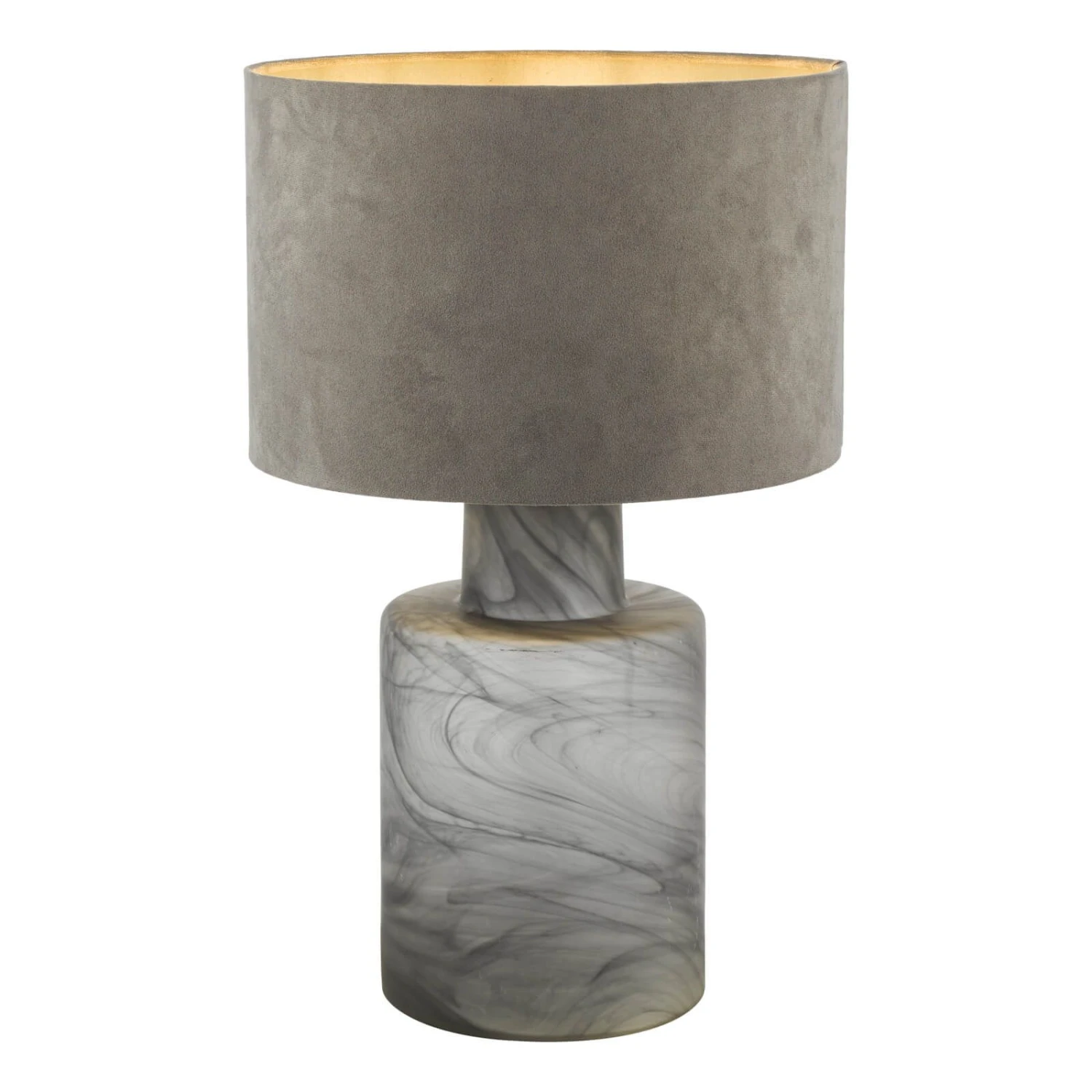 Wanda Table Lamp Smoked Glass With Shade - Image 4