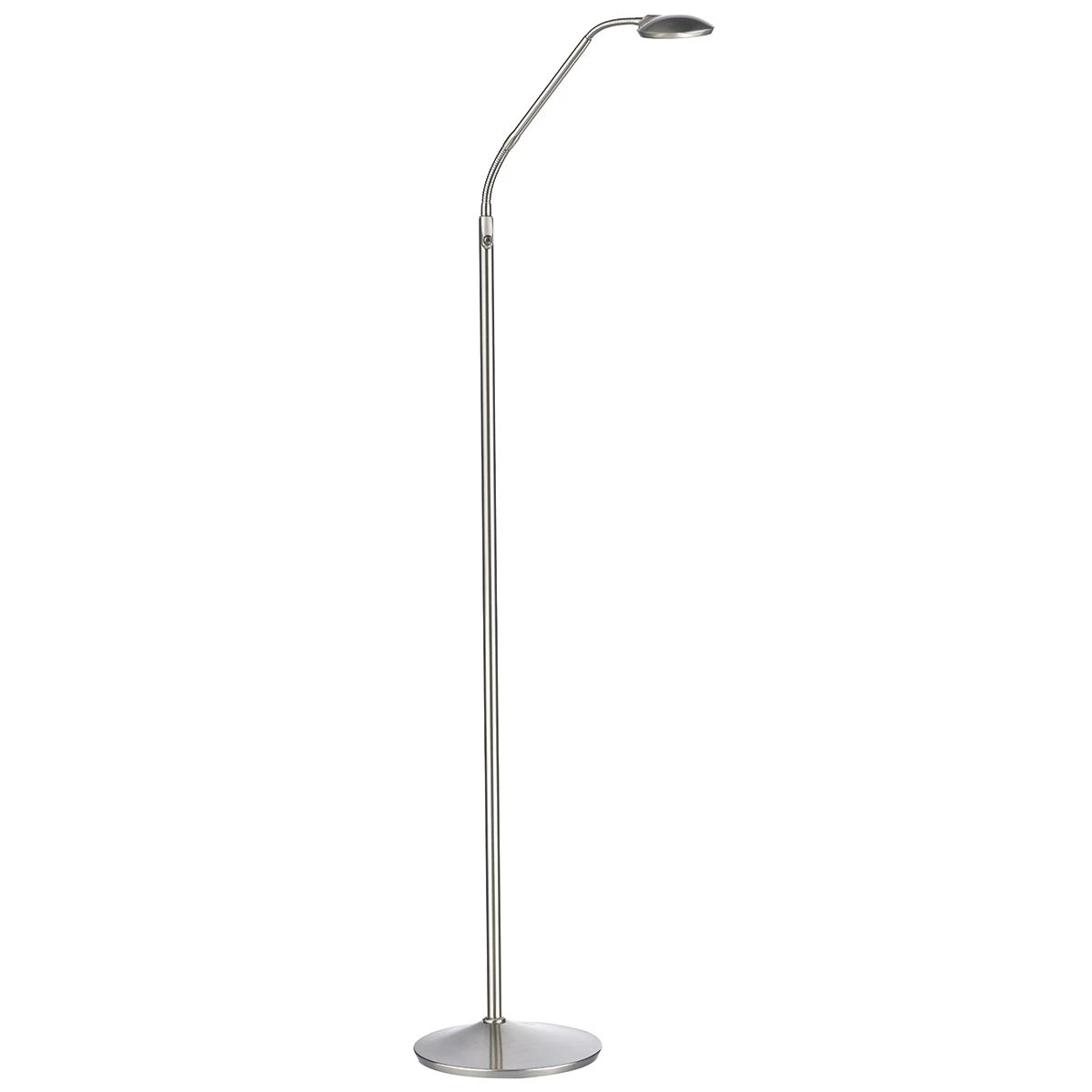 Wellington Task Floor Lamp Satin Chrome LED - Image 4