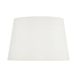 Zala White Cotton Tapered Drum Shade 20cm