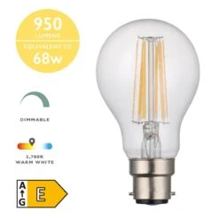 (Pack Of 5) Dimmable LED Light Bulb (Lamp) B22 8W 950LM