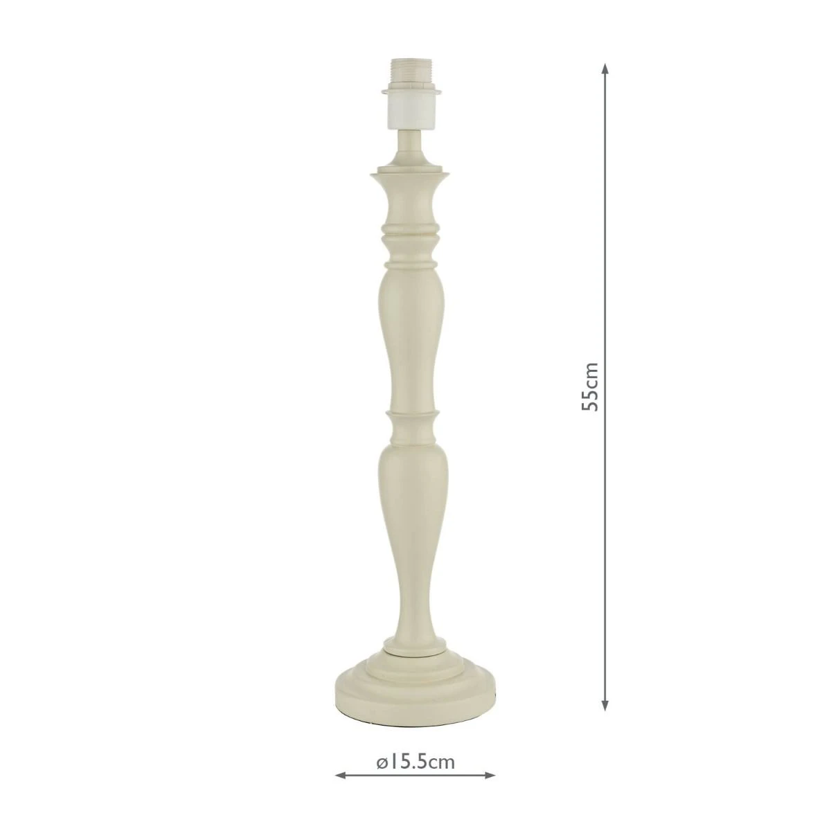 Caycee Table Lamp Cream With Shade - Image 5