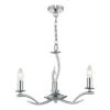 Elka 3 Light Pendant Satin Chrome