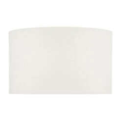 Esarosa White Linen Drum Shade 37cm