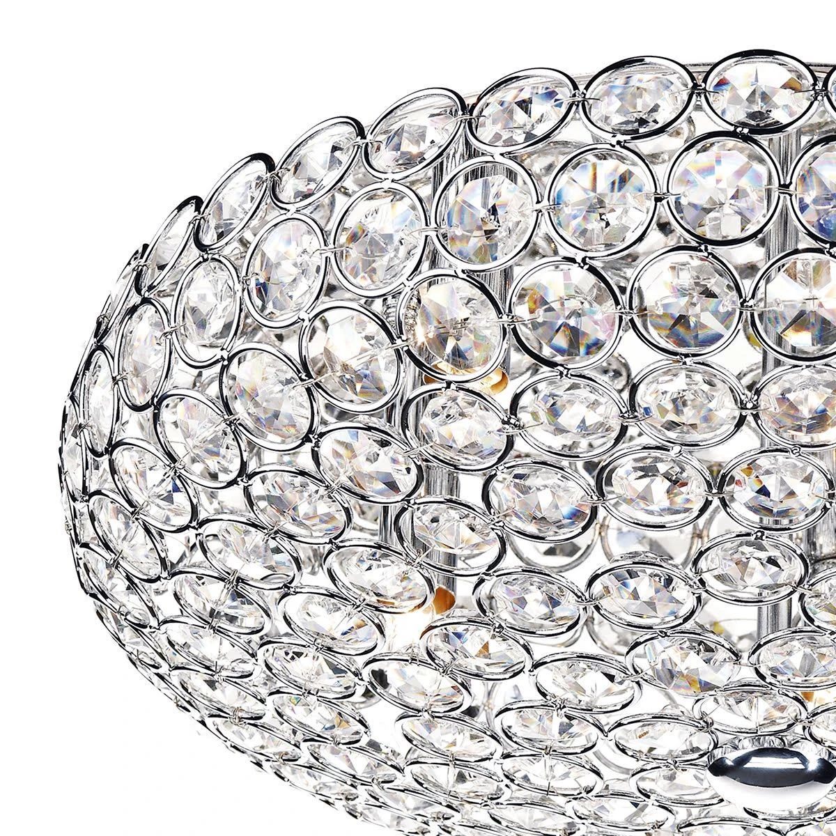 Frost 5 Light Flush Crystal Polished Chrome - Image 2