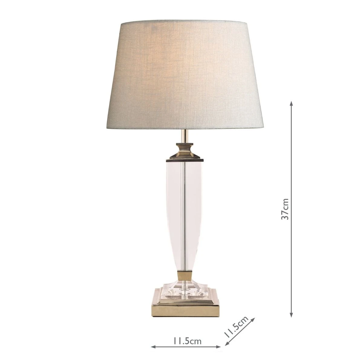 Laura Ashley Carson Medium Table Lamp Polished Nickel & Crystal Base Only - Image 9