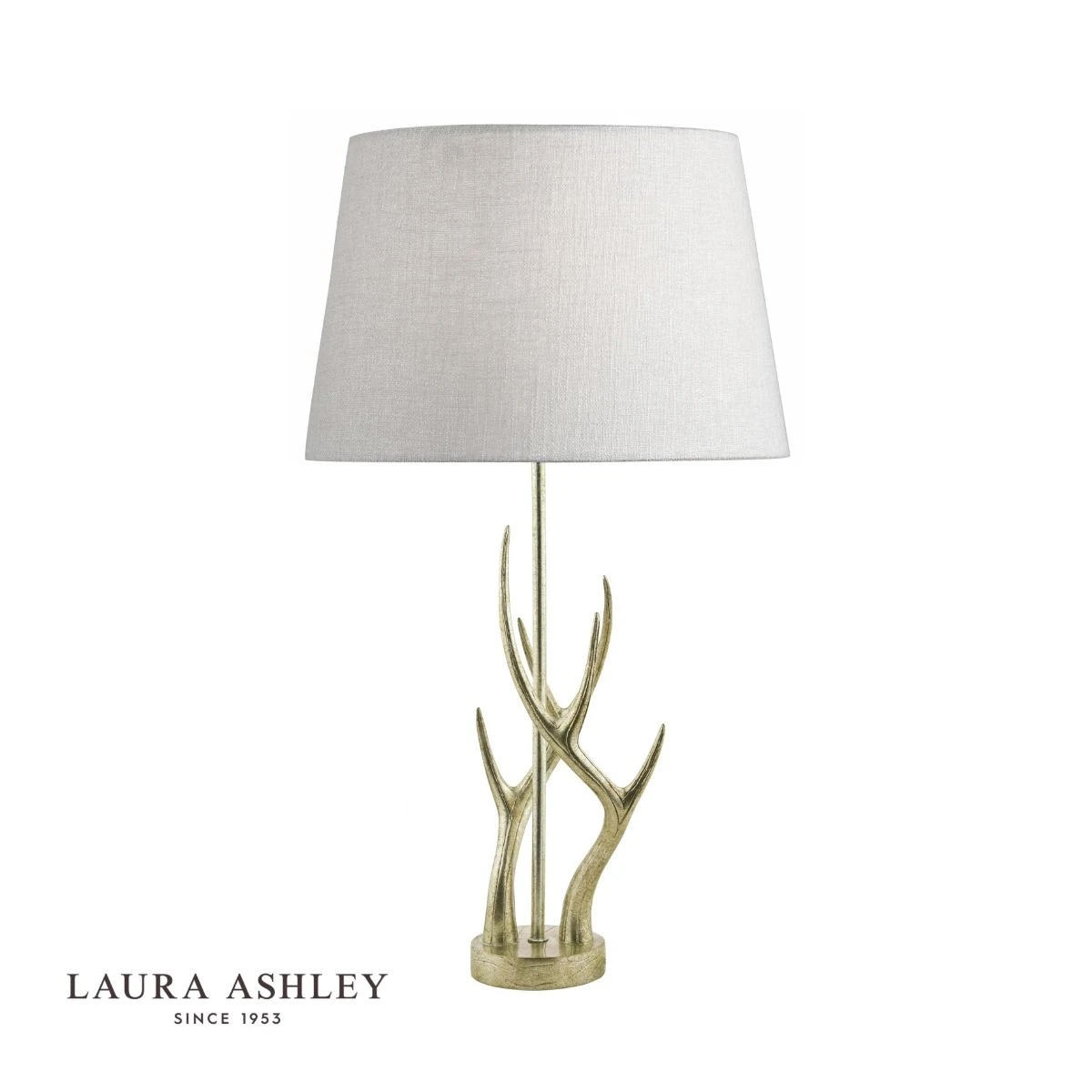 Laura Ashley Mulroy Antler Table Lamp Champagne Base Only - Image 2