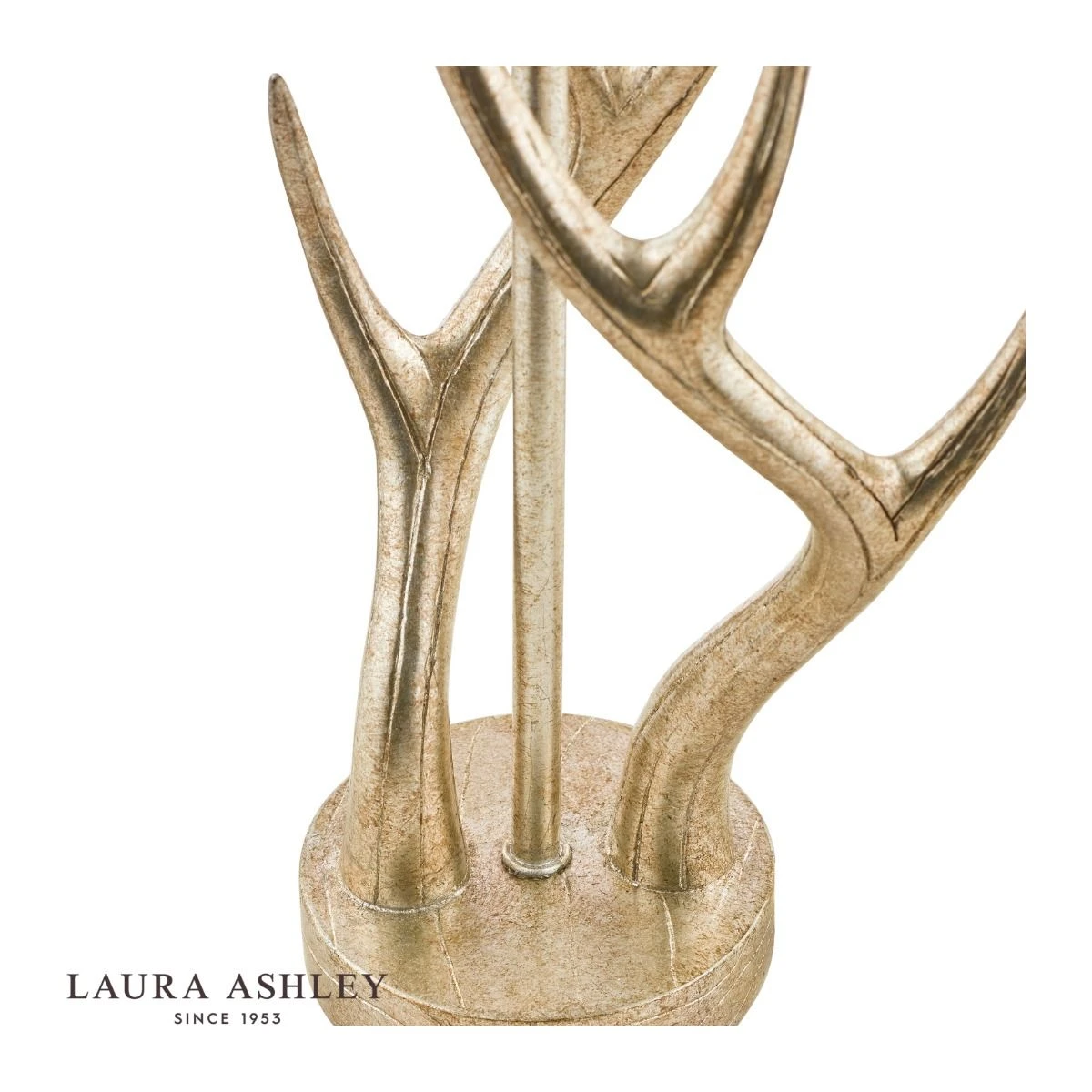 Laura Ashley Mulroy Antler Table Lamp Champagne Base Only - Image 4