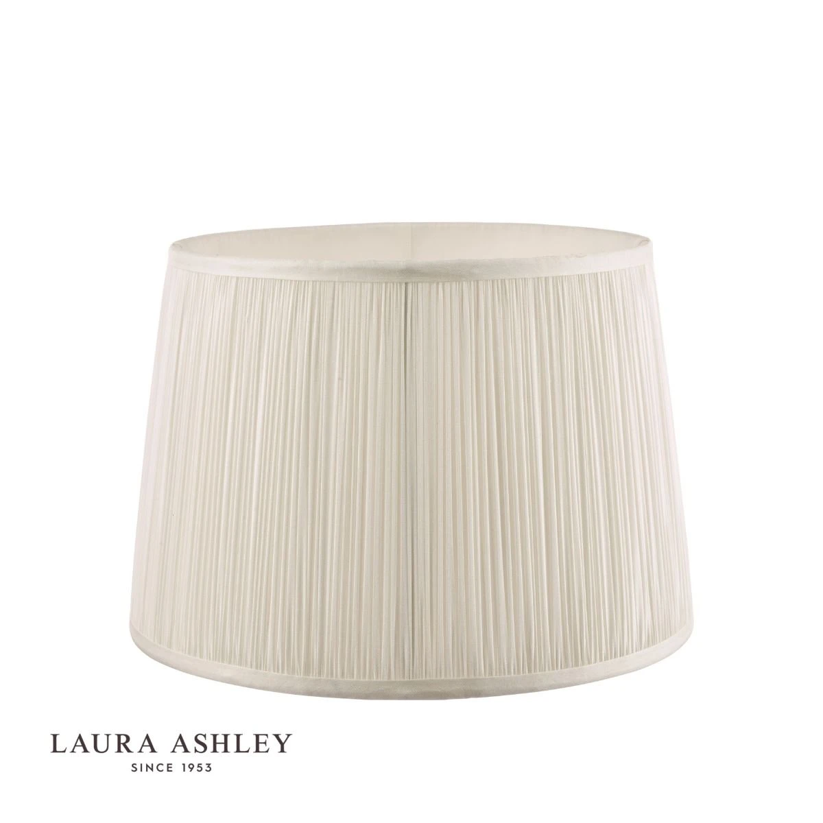 Laura Ashley Hemsley Pleated Silk Empire Drum Shade Cream 25cm/10 Inch - Image 2