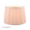 Laura Ashley Hemsley Pleated Silk Empire Drum Shade Pink 30cm/12 Inch