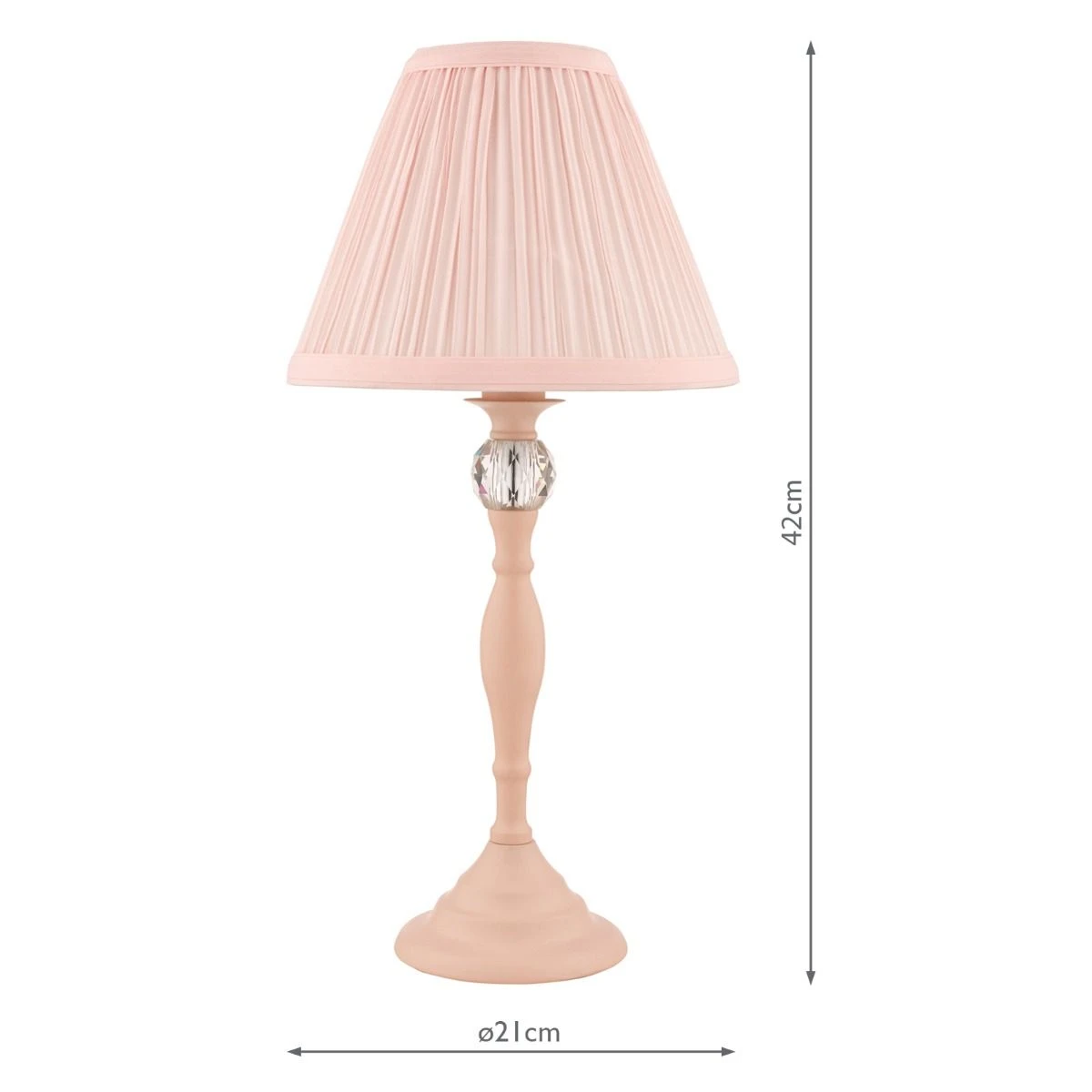 Laura Ashley Ellis Table Lamp Pink With Blush Shade - Image 7