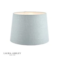 Laura Ashley Bacall Linen Empire Drum Shade Duck Egg Blue 30cm/12 Inch