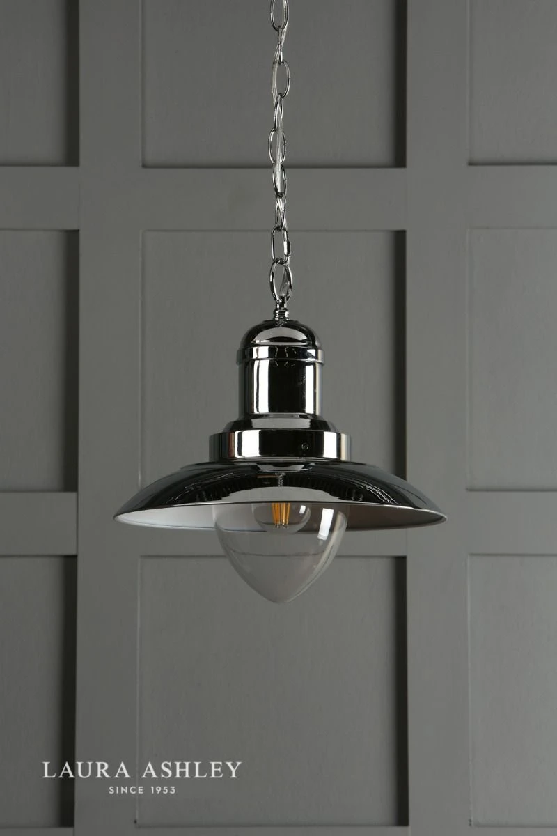 Laura Ashley Corbridge Pendant Polished Chrome - Image 4