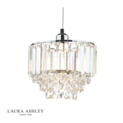 Laura Ashley Vienna Easy Fit Pendant Crystal & Polished Chrome