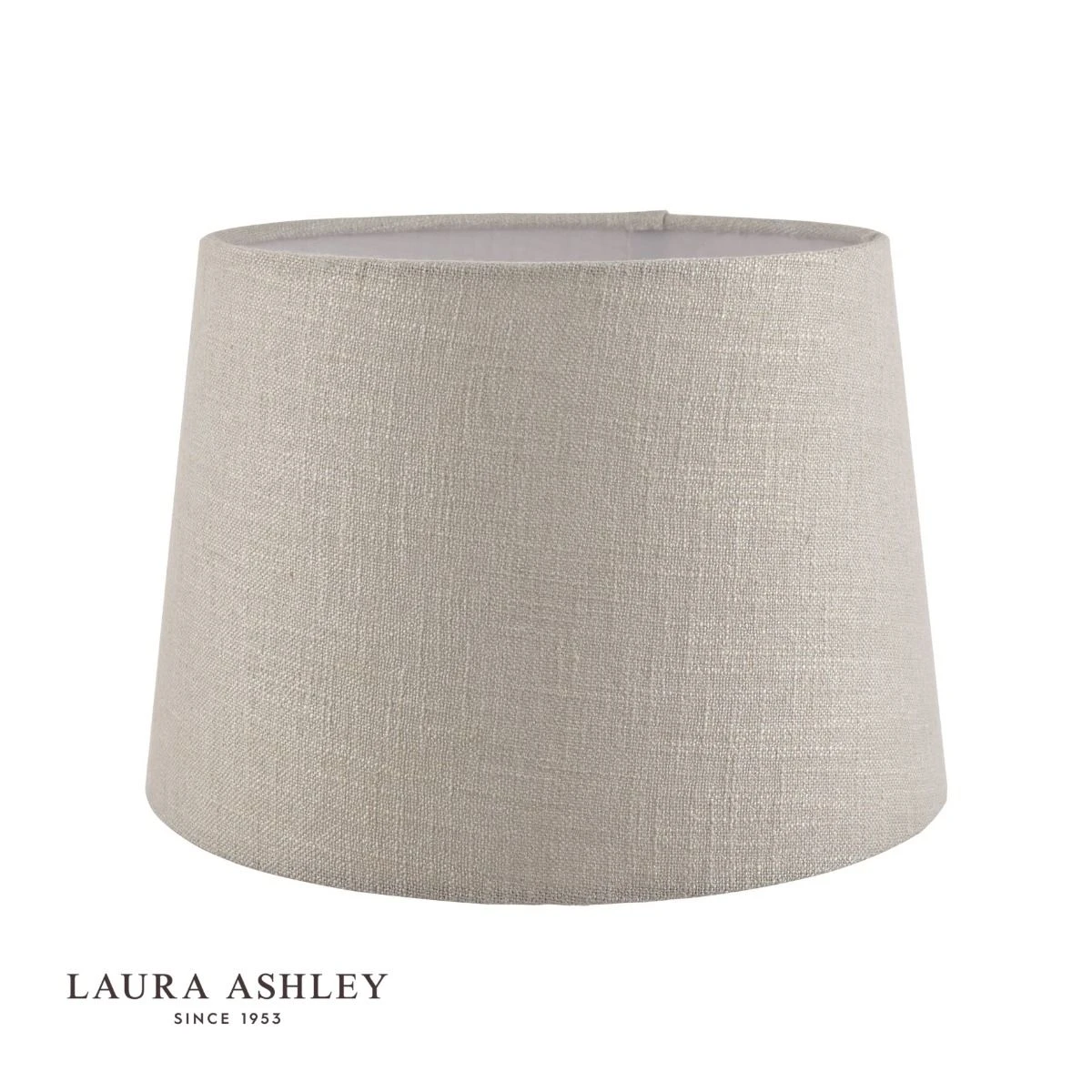 Laura Ashley Bacall Linen Empire Drum Shade Silver 40cm/16 Inch - Image 2