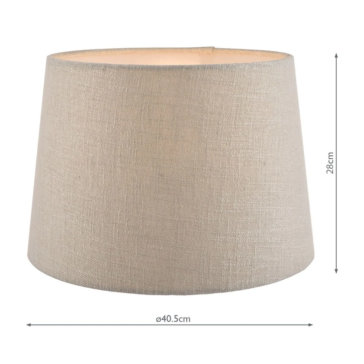 Laura Ashley Bacall Linen Empire Drum Shade Silver 40cm/16 Inch - Image 5