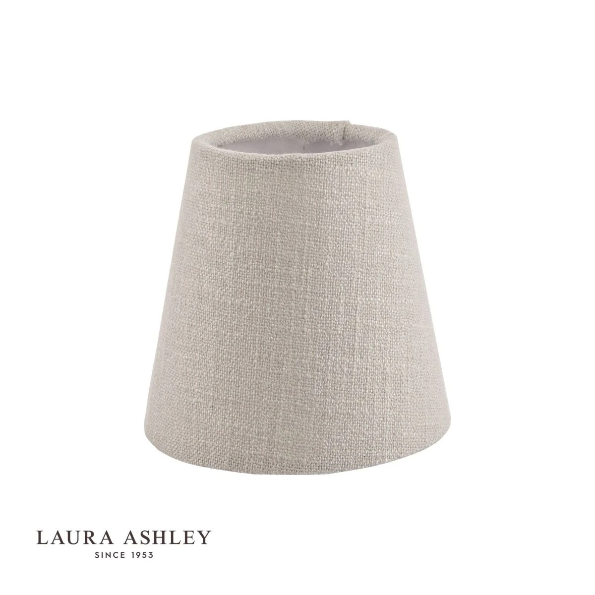 Laura Ashley Bacall Linen Empire Drum Shade Silver 12.5cm/5 Inch - Image 2