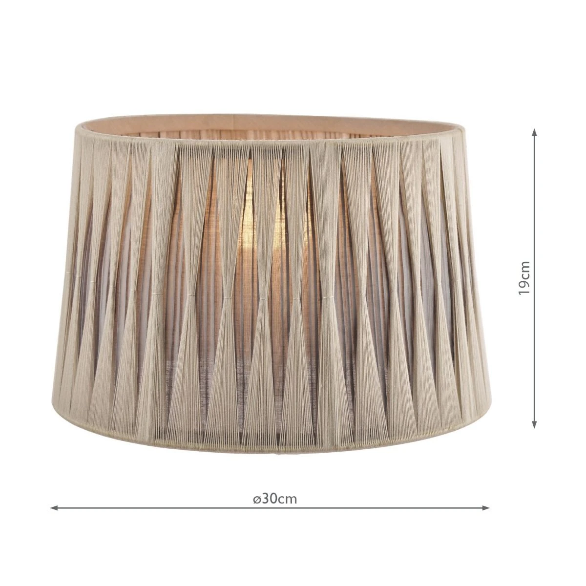 Laura Ashley Gathered Pleat Cotton Shade Charcoal 30cm/12 Inch - Image 5