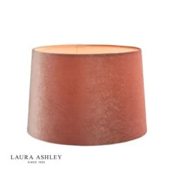 Laura Ashley Velvet Empire Drum Shade Blush Pink 35cm/14 Inch