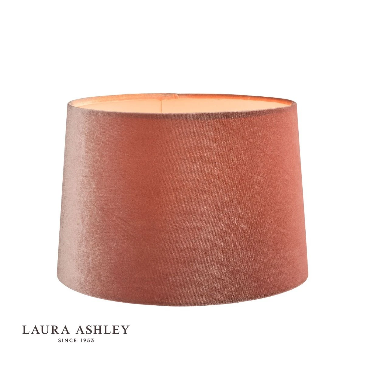 Laura Ashley Velvet Empire Drum Shade Blush Pink 35cm/14 Inch