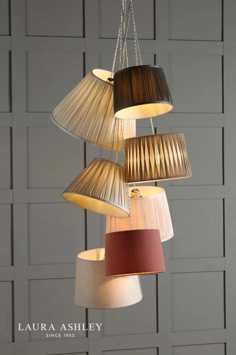 Laura Ashley Velvet Empire Drum Shade Blush Pink 35cm/14 Inch - Image 3