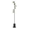 Spiral 6 Light Floor Lamp Matt Black Smoked Glass
