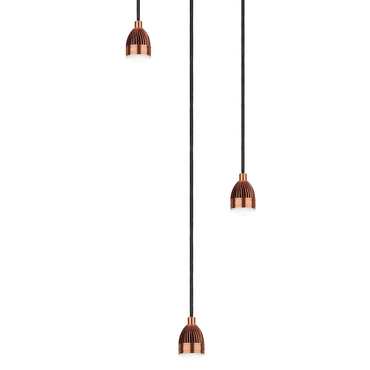 3 Light Cluster Modular Suspension Copper LED - Image 3