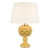 Violetta Table Lamp Yellow Ceramic With Shade